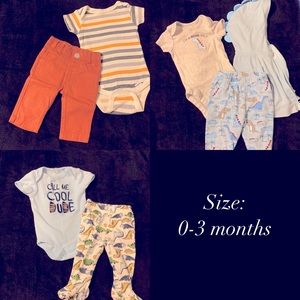 2 Baby Boy Matching Sets + 1 outfit